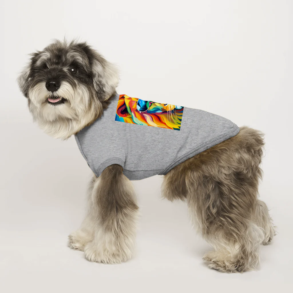 りくかいくう動物園のワイルドライオン Dog T-shirt