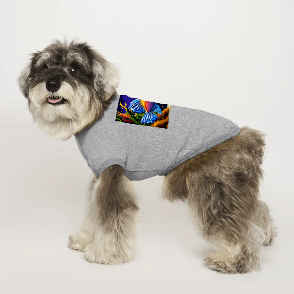 ワンダーワールド・ワンストップのドット柄のカラフルフィッシュ Dog T-shirt