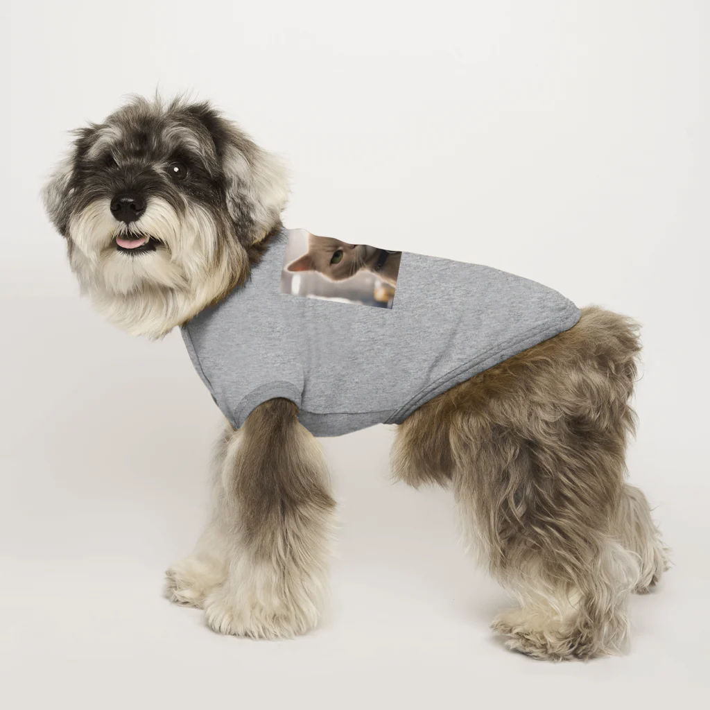 TAIYO 猫好きのビックフォト茶虎模様猫 Dog T-shirt