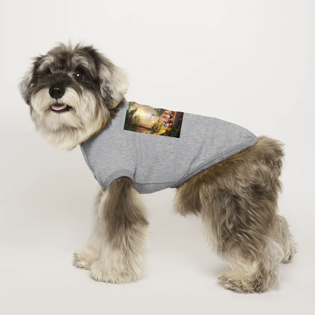 AI Creative Hub（AIクリエイティブハブ）の赤ずきん狼と小人たち Dog T-shirt