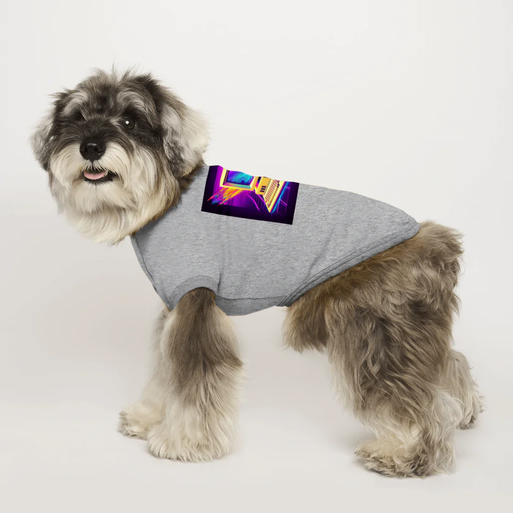 ワンダーワールド・ワンストップの90年代のコンピューター Dog T-shirt