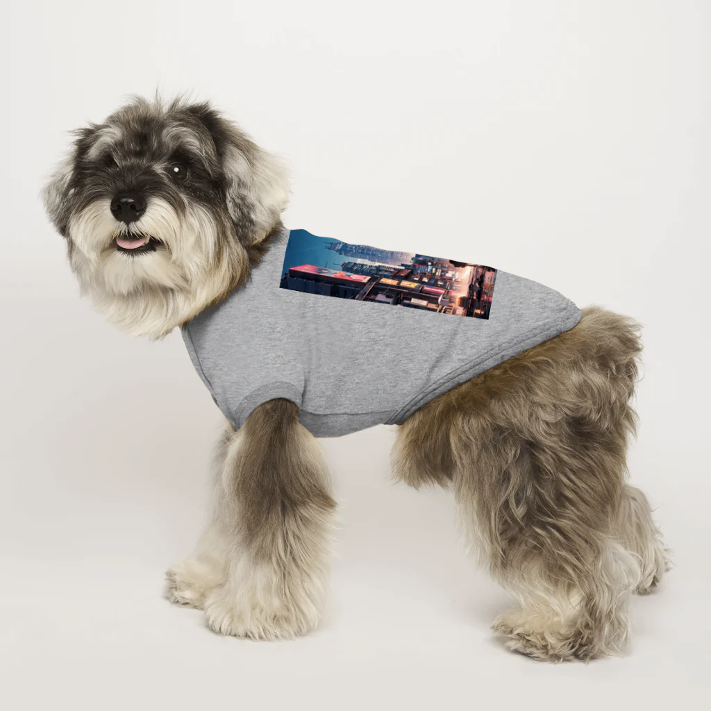 AI職人👨‍🏭のAI「ディストピアに希望の光」 Dog T-shirt