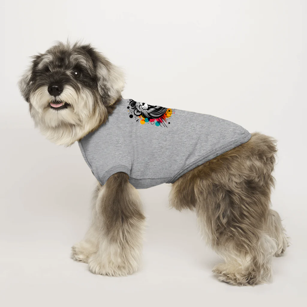 リトルスター・クローゼットの#laughing animal art Dog T-shirt