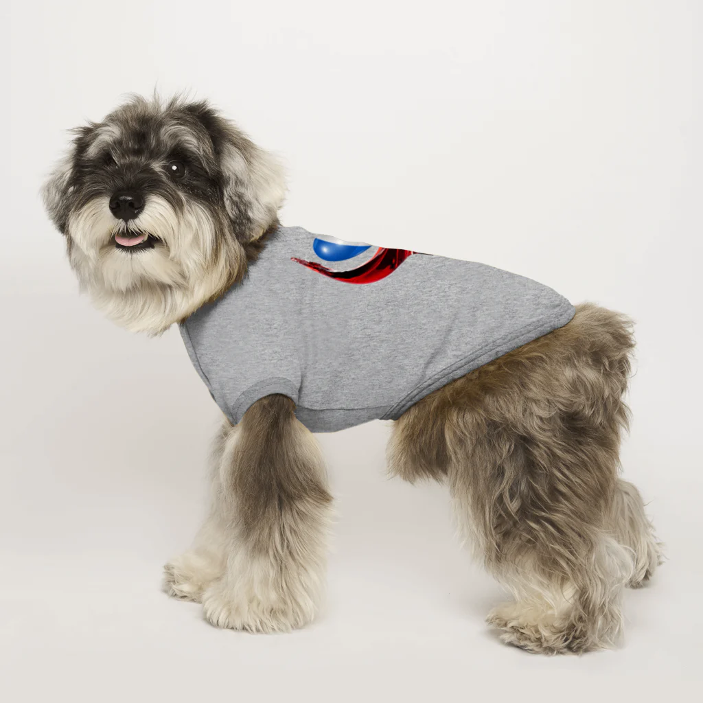 WINE 4 ALLの国旗とグラス：フランス（衣類） Dog T-shirt