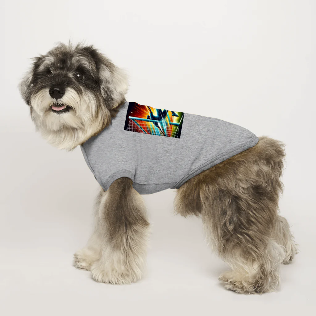 Everyday Elegance Goodsのブロックサッカー２ Dog T-shirt