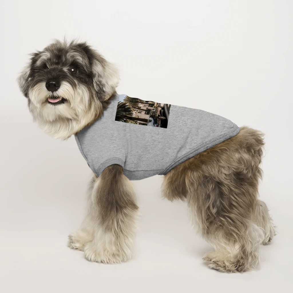 サーフサイドファッションのパームラインクルーズ Dog T-shirt