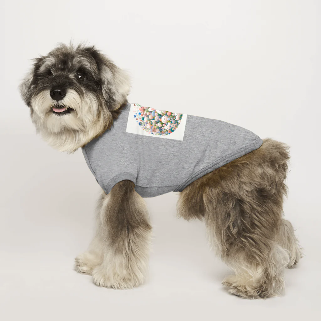 raio-nのハッピーフローラルファンタジー Dog T-shirt