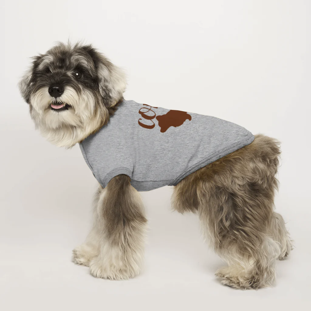 Corgi×Corgiのシルエットコーギー Dog T-shirt