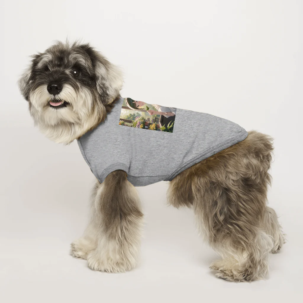 harusan29の植物や花を大切にする環境意識の高い子リス Dog T-shirt