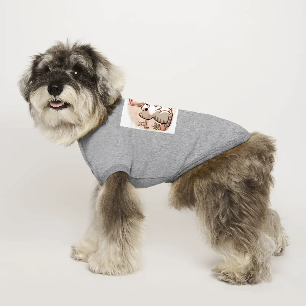 wonder_ANIMALPARKの猫とお月さま Dog T-shirt