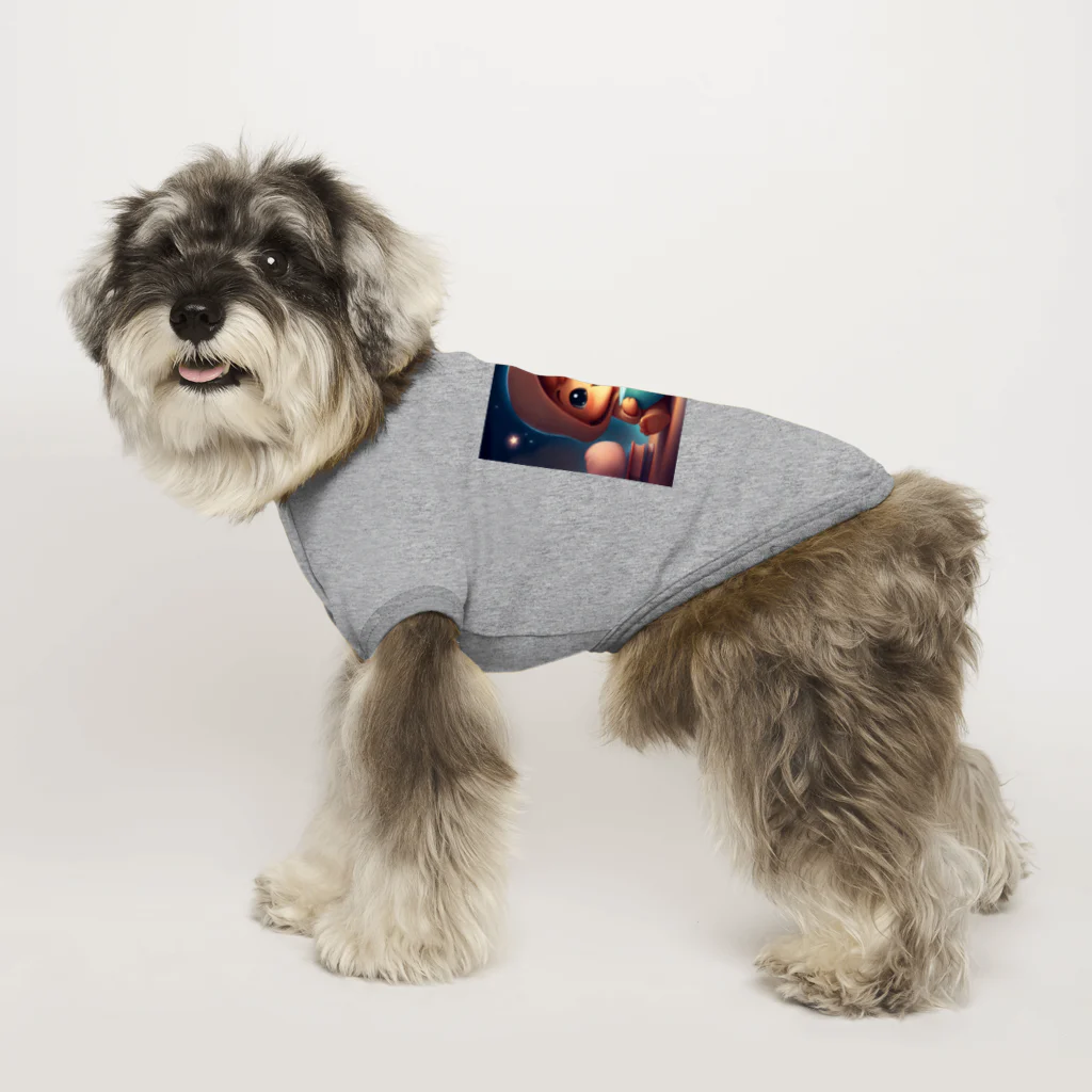 makelifesmileのJoyful JiroとCheerful Chiyo Dog T-shirt