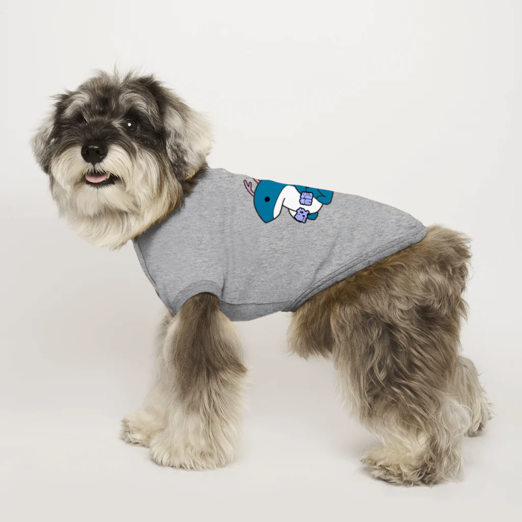 SHARK　LIFEのお座り鮫龍くん Dog T-shirt