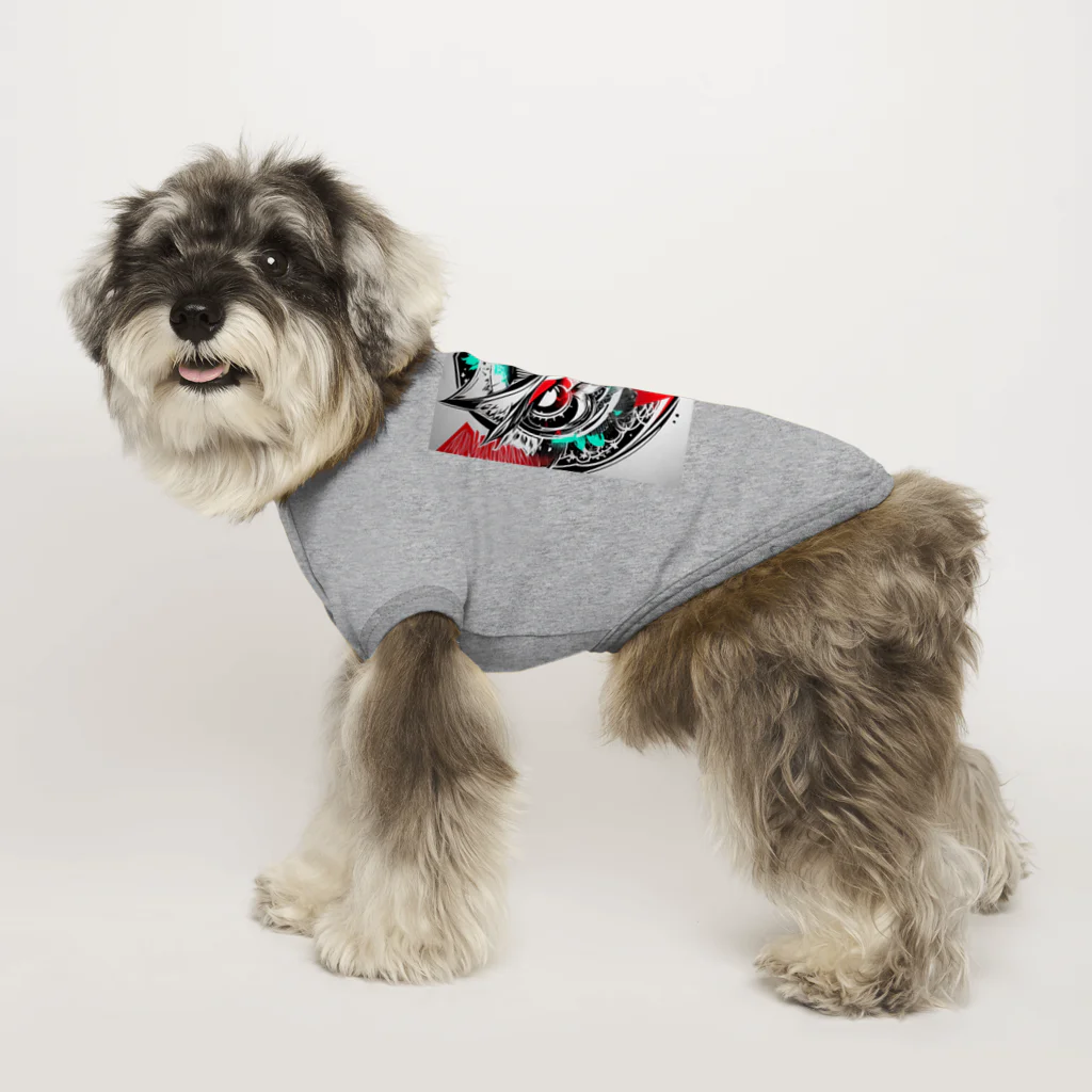 ZZRR12の闇夜の孤高、愛を断ち切るフクロウの刃 Dog T-shirt