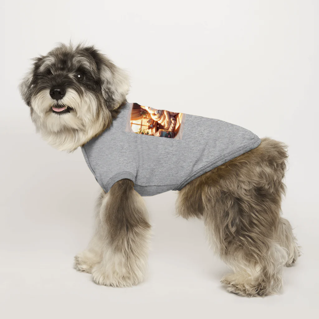 Cat-To-Critter-Fashionのほのぼのな猫 Dog T-shirt