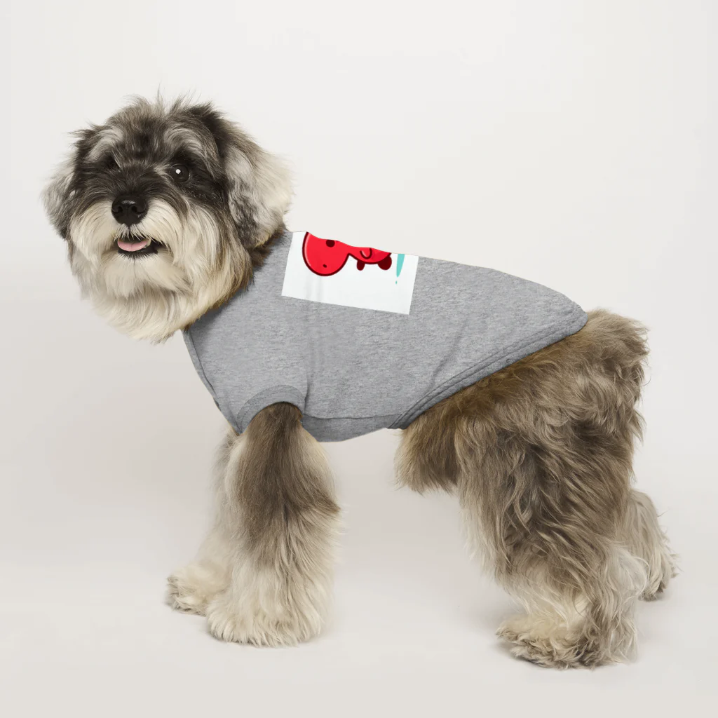 フラットザウルスの癒しのレッドザウルス Dog T-shirt