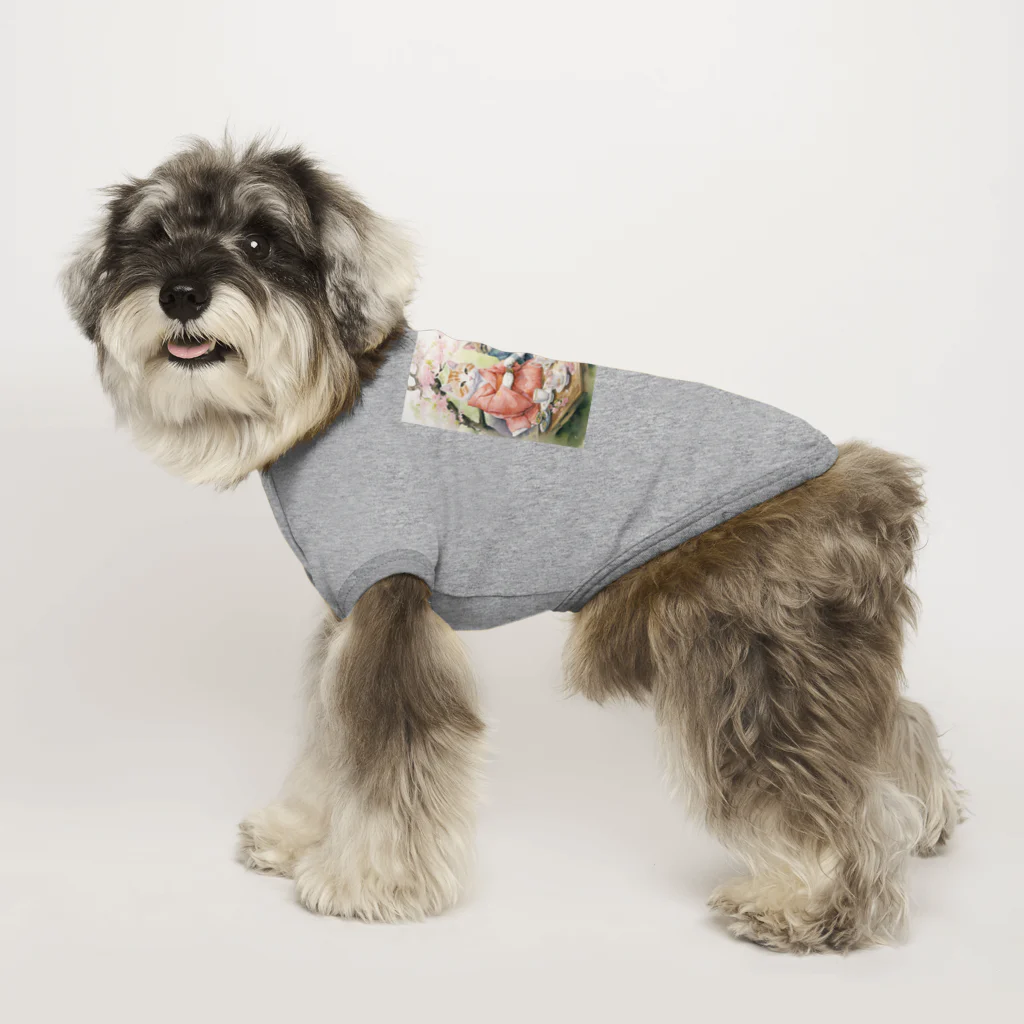 AQUAMETAVERSEの森の中でお茶会をする猫たち Marsa 106 Dog T-shirt