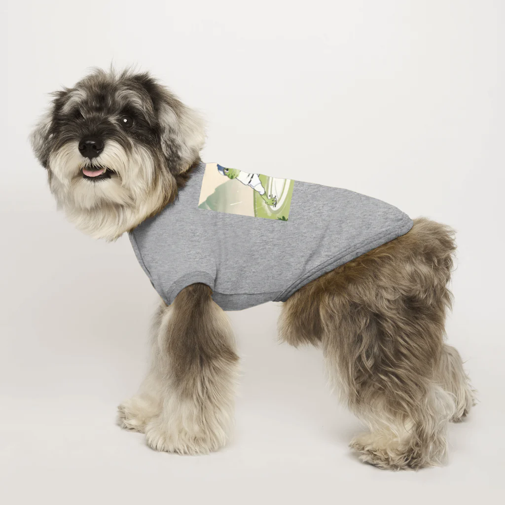 カエルグッズのバッターカエル Dog T-shirt