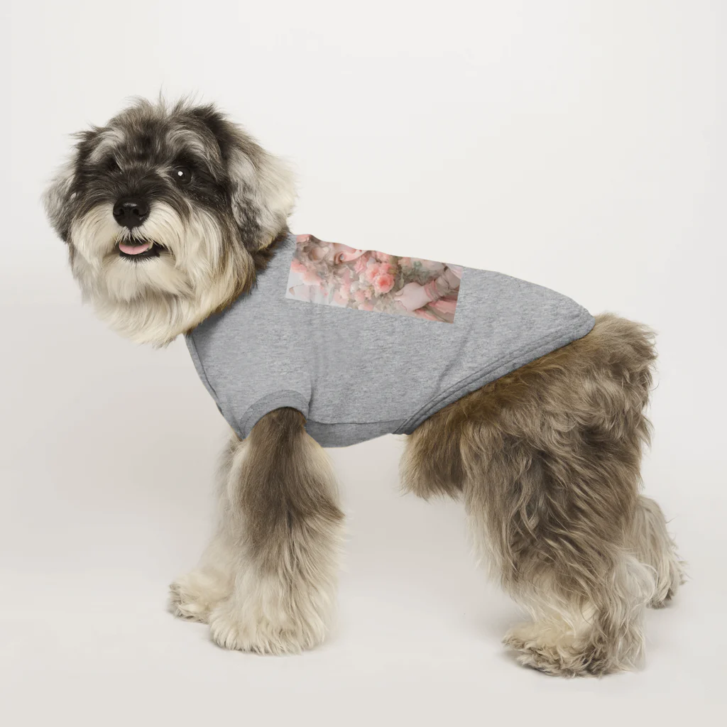 AQUAMETAVERSEのバラの花束と女性　なでしこ1478 Dog T-shirt