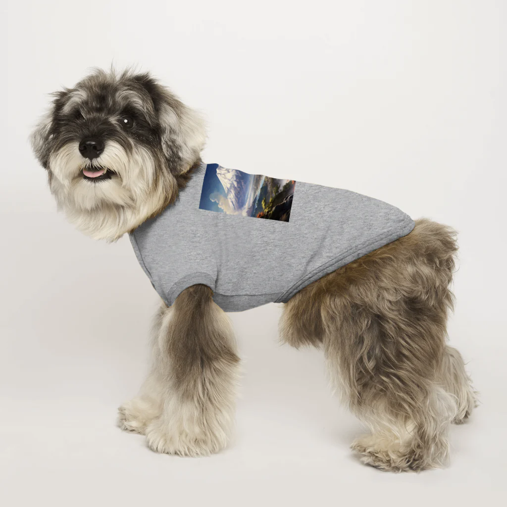 AQUAMETAVERSEの山の美しい風景　なでしこ1478 Dog T-shirt