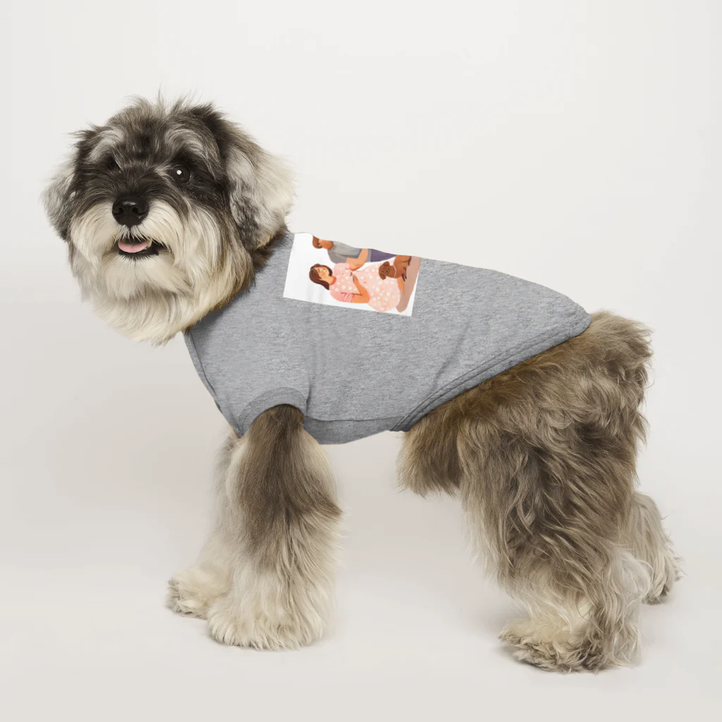 kichamanの家族だんらん Dog T-shirt