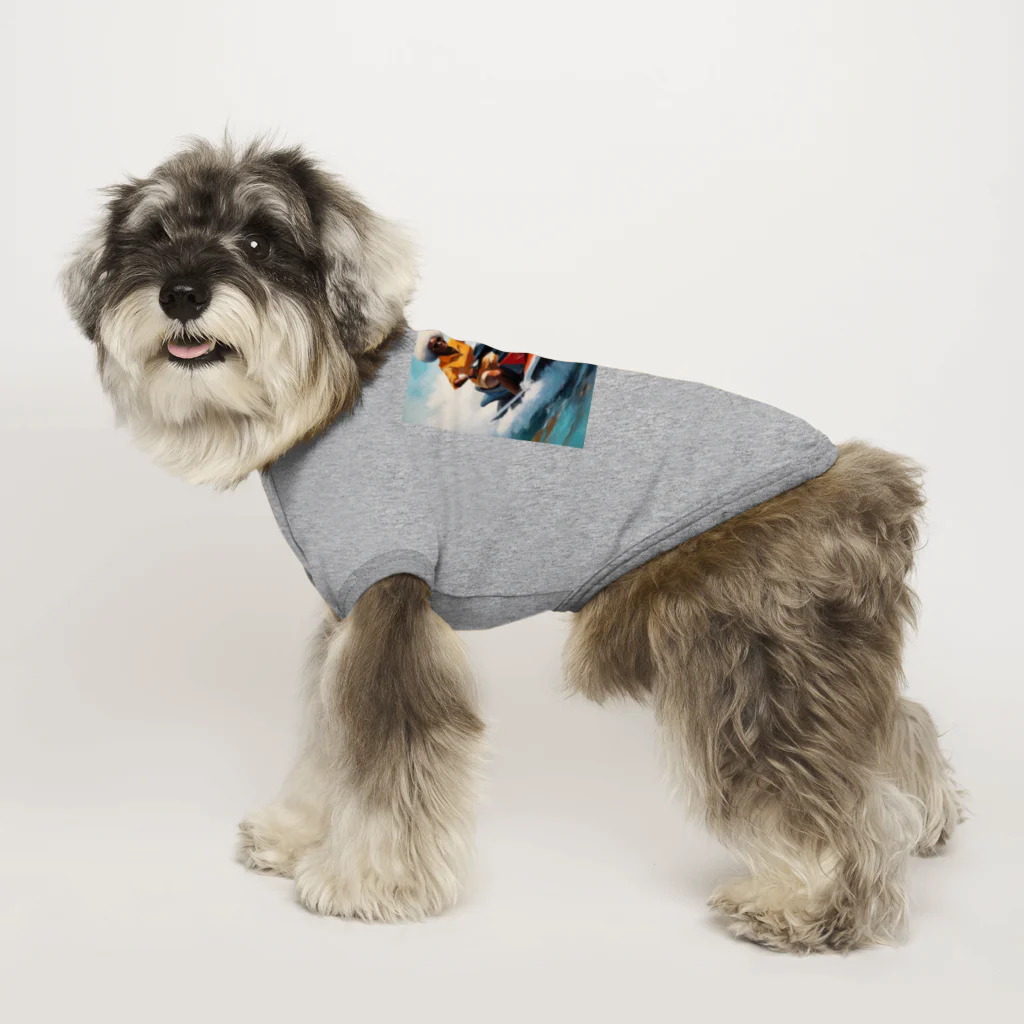 qloのジェットスキー乗り乗りグランマ Dog T-shirt