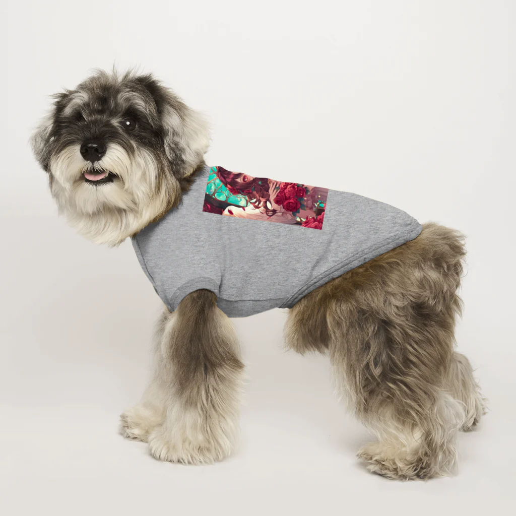 AQUAMETAVERSEのバラ好きの女性　なでしこ1478 Dog T-shirt