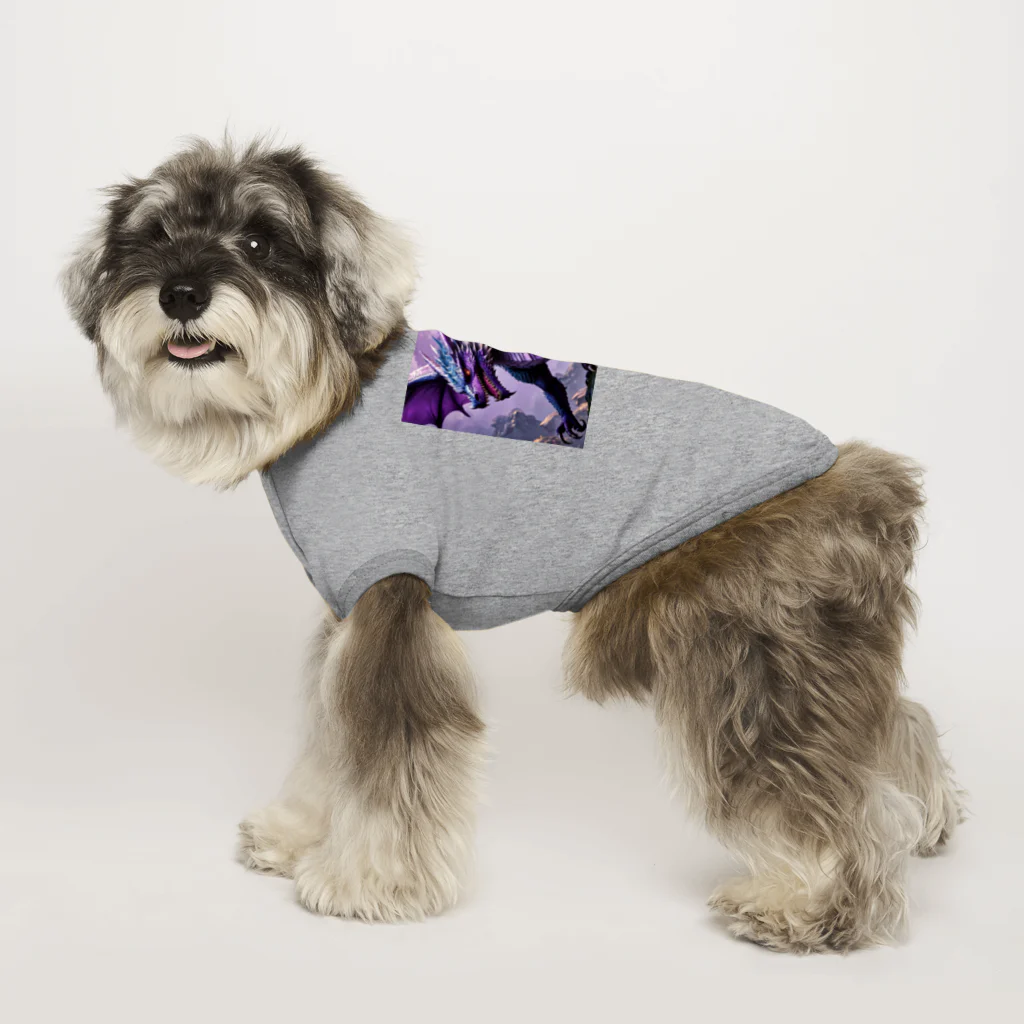 cotaro_worksの勇敢なドラゴン フラットベクトル Dog T-shirt