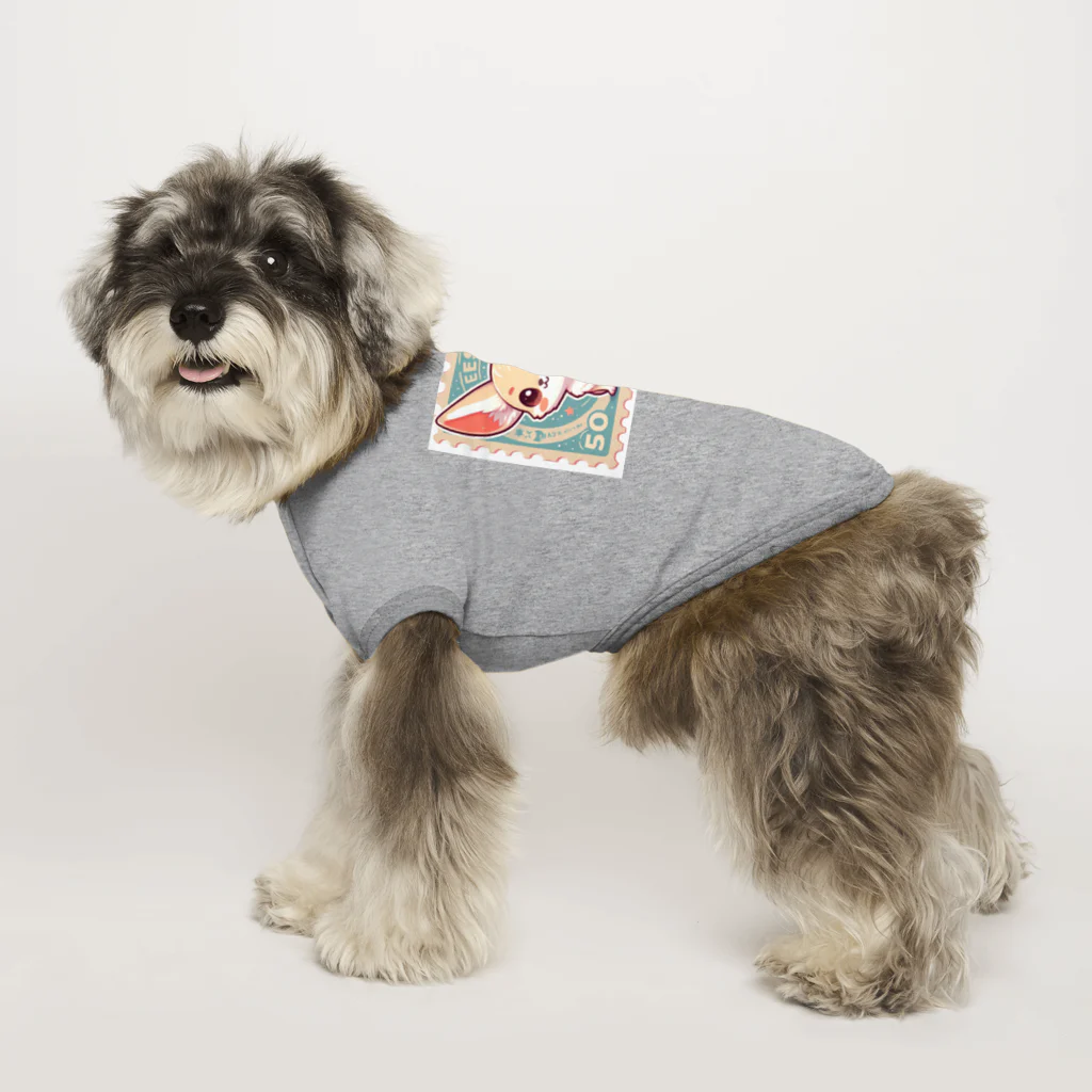 ゆうちゃんNFTいいねの耳長が可愛いフェネックちゃん Dog T-shirt