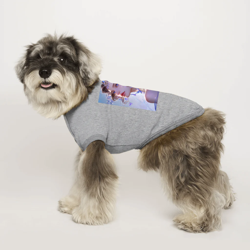 AQUAMETAVERSEのブルーの宝石を身につけて　ラフルール　1859 Dog T-shirt