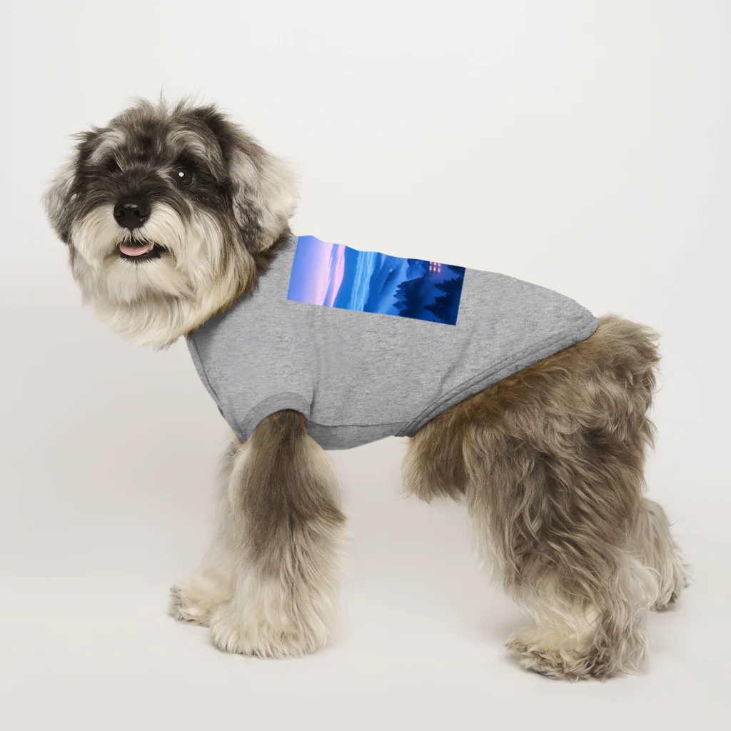 AQUAMETAVERSEの雲海とホテル街の灯　ラフルール　1859 Dog T-shirt