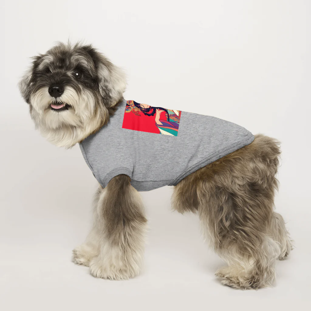 AQUAMETAVERSEの錦絵の微笑 Marsa 106 Dog T-shirt