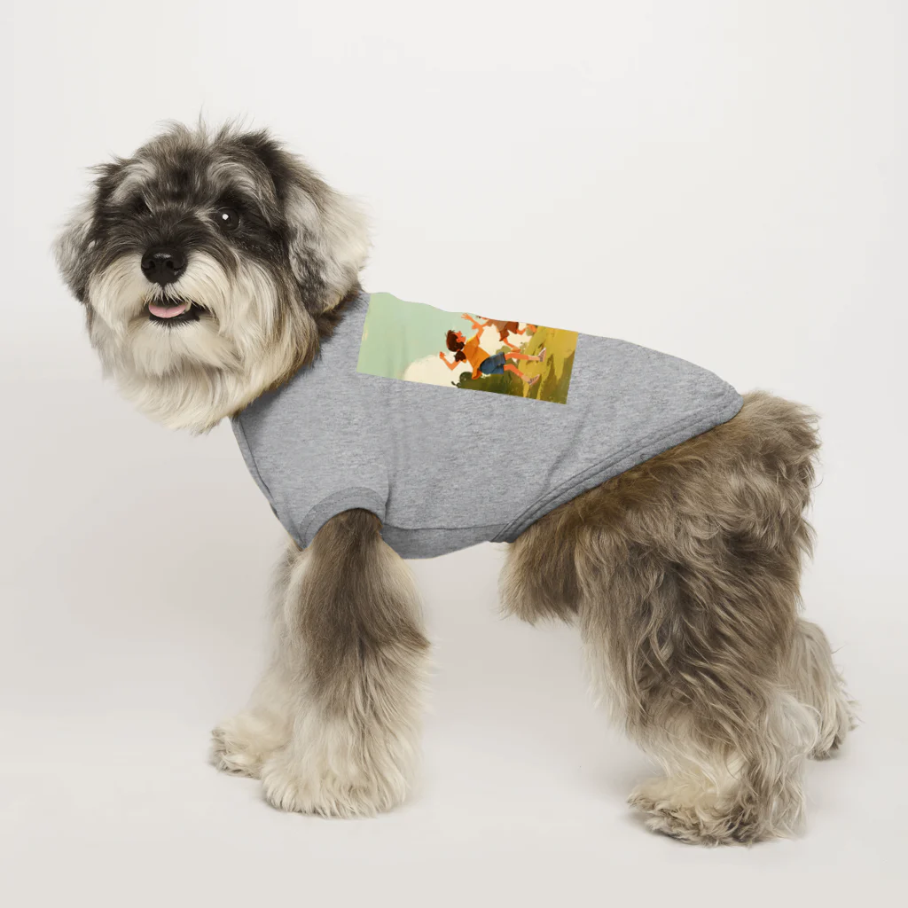 AQUAMETAVERSEの楽しそうな子供たち Dog T-shirt