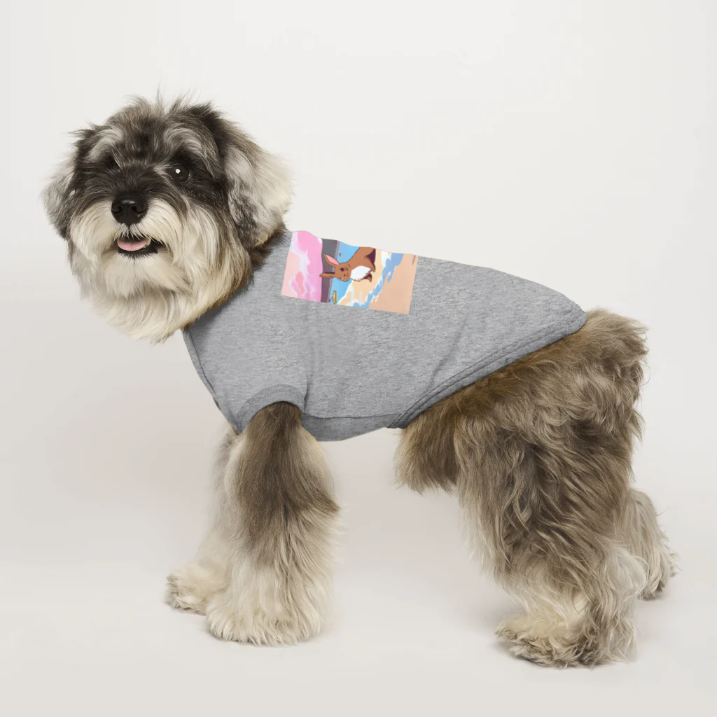 Chama's shopのビーチアニマル Dog T-shirt