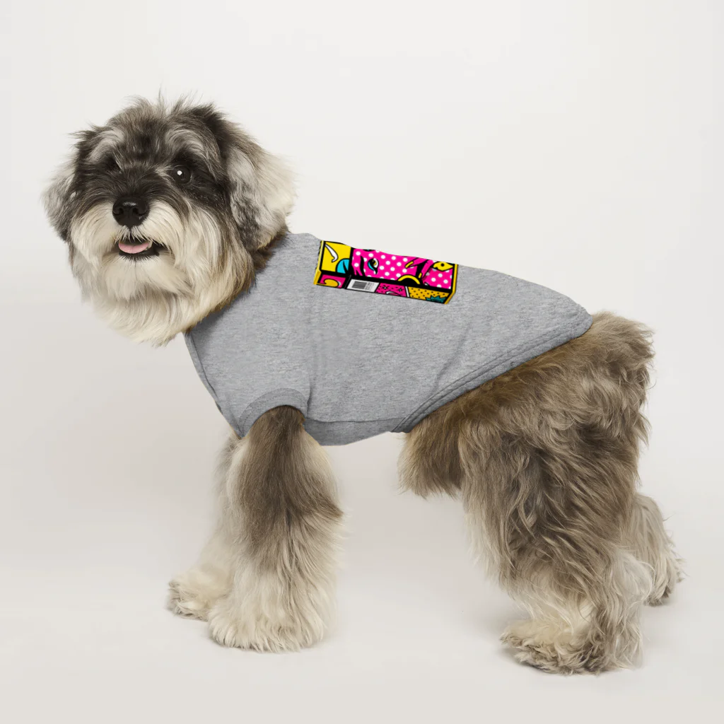 わっふるアートのネオ・シガレットボックス Dog T-shirt