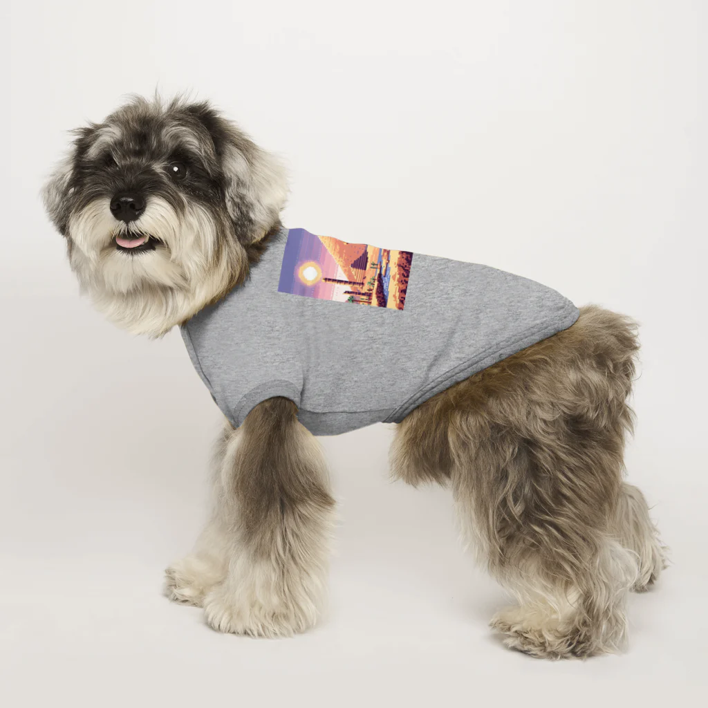 Qten369の砂漠のオアシス Dog T-shirt