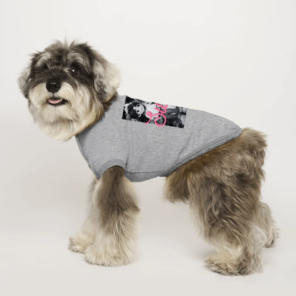 レアレアの甘〜いフラワーカップル Dog T-shirt