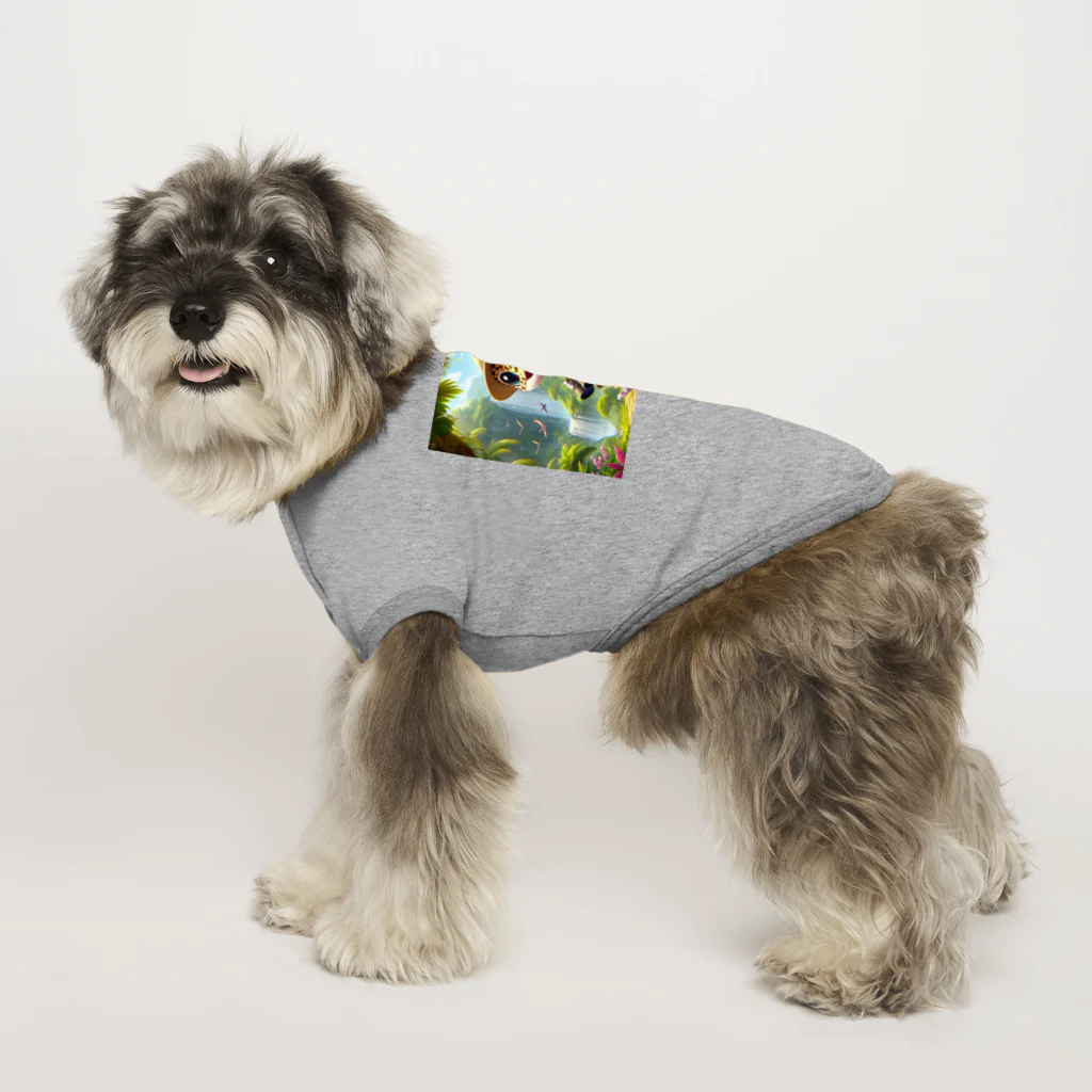 いつでもどこでもヒョウモントカゲモドキくんの探検家のヒョウモントカゲモドキ Dog T-shirt