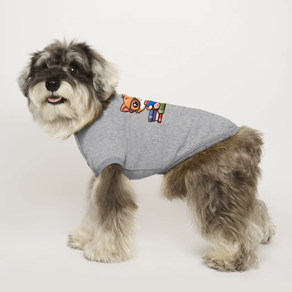 hikotakuの勉強猫 Dog T-shirt