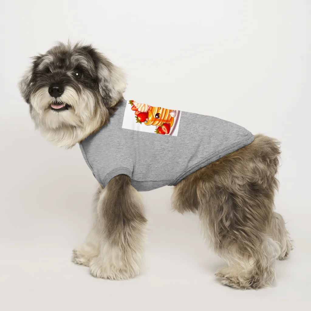 mi305090509_のふわふわパンケーキ Dog T-shirt