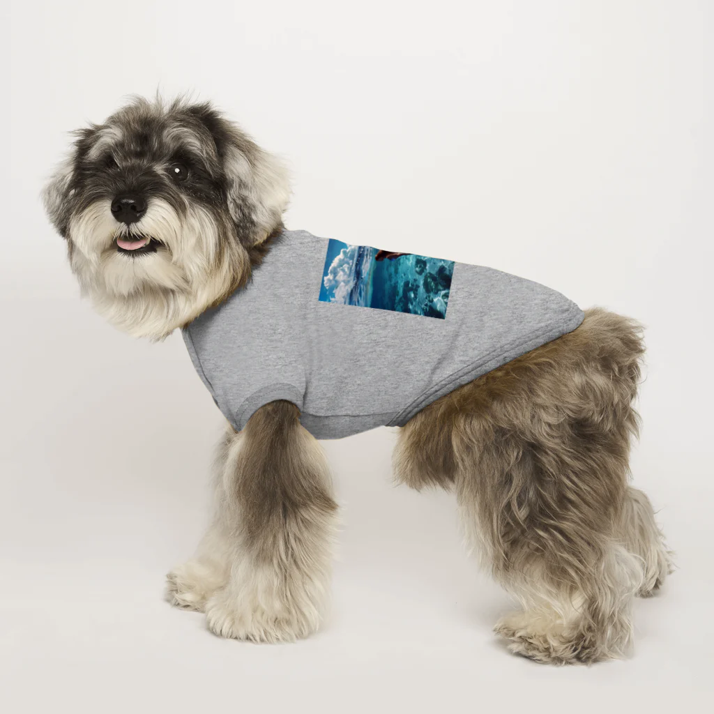 AQUAMETAVERSEのモルジブの大海原で人魚が泳いでいますsanae2074 Dog T-shirt