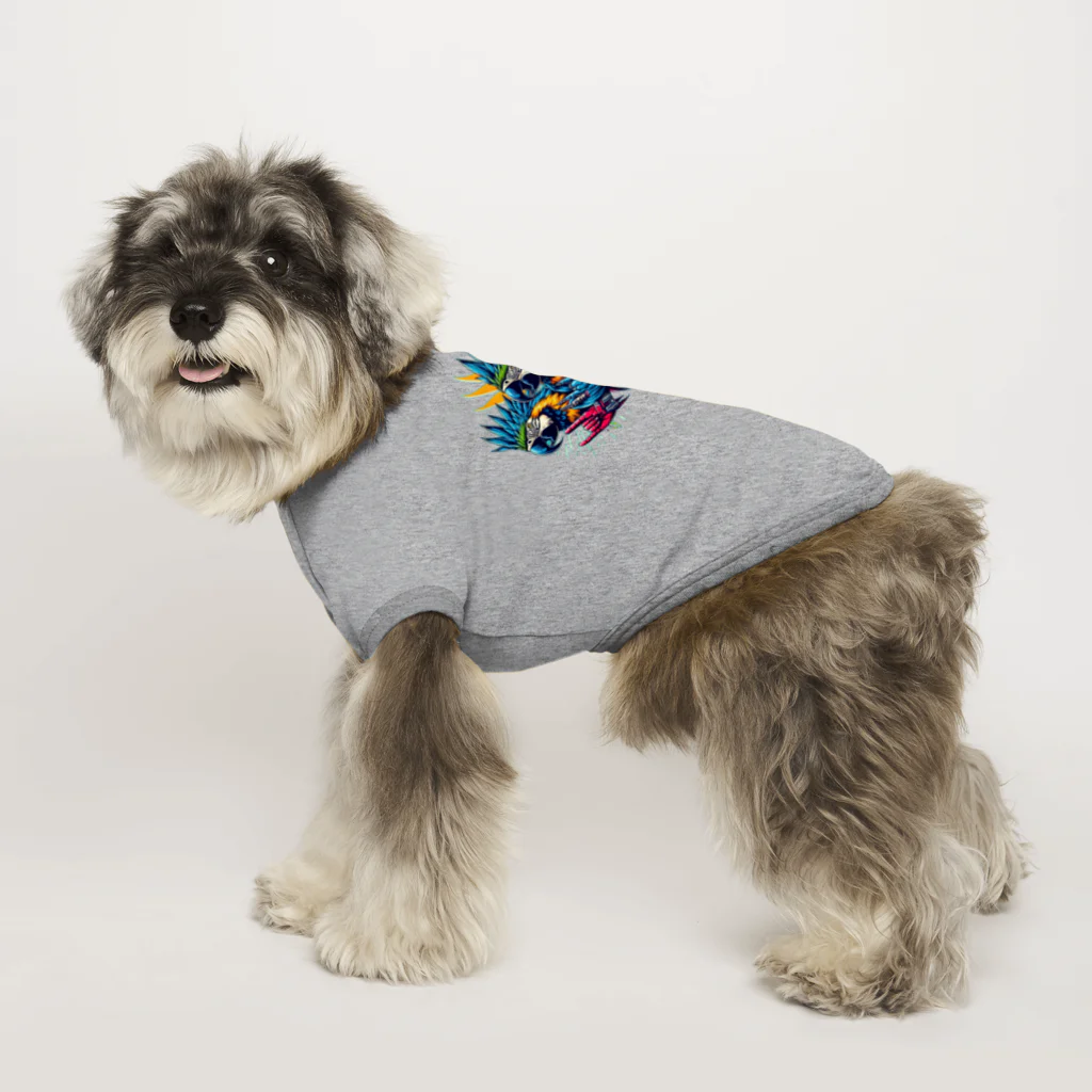 momonekokoのROCKなオオム Dog T-shirt