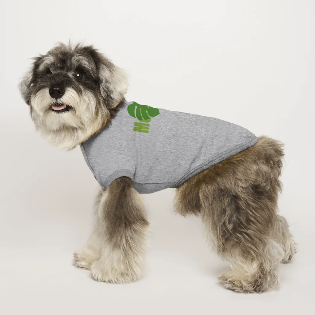 Atelier Pomme verte のモンステラ Dog T-shirt