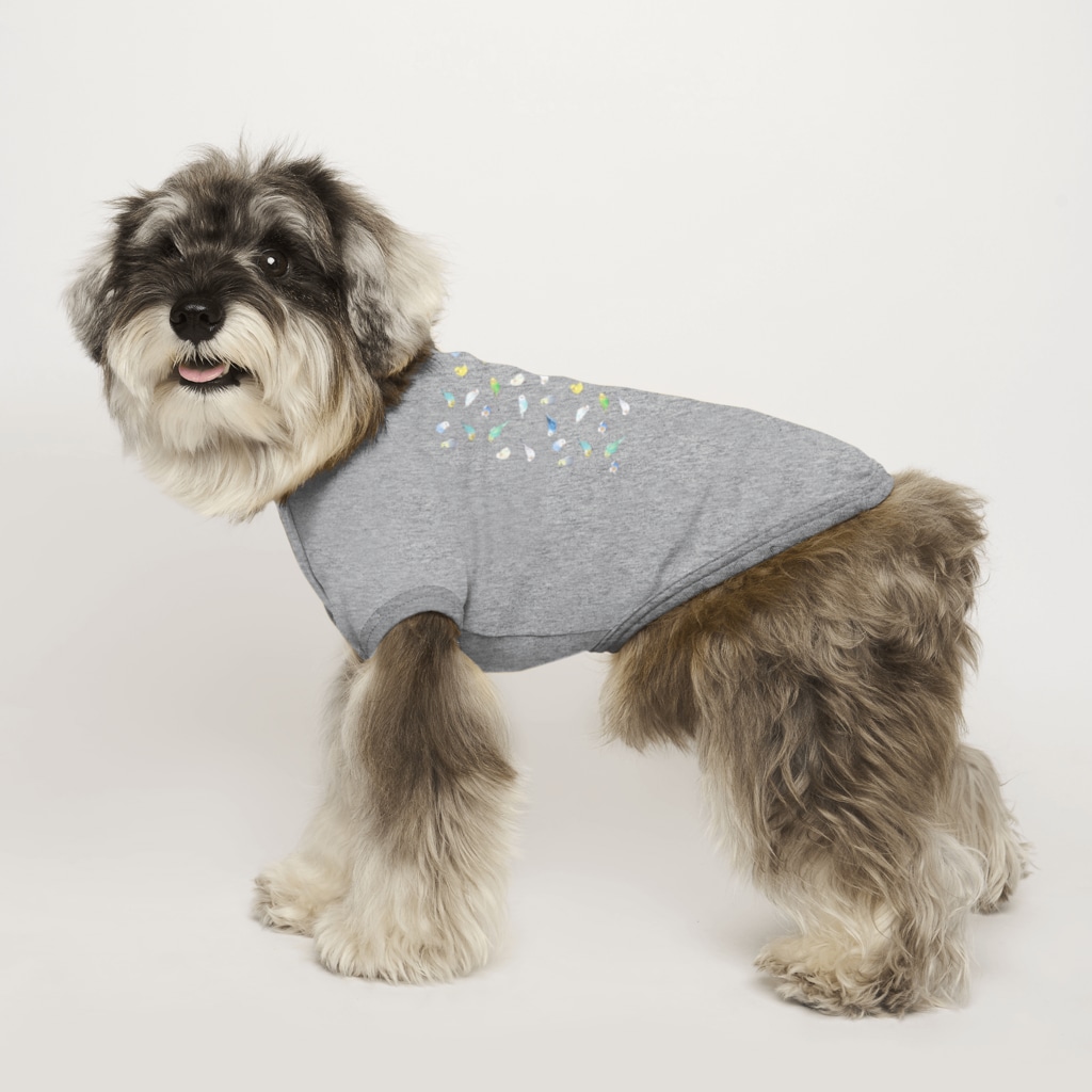 まめるりはことりのたっぷりセキセイインコちゃん【まめるりはことり】 Dog T-shirt