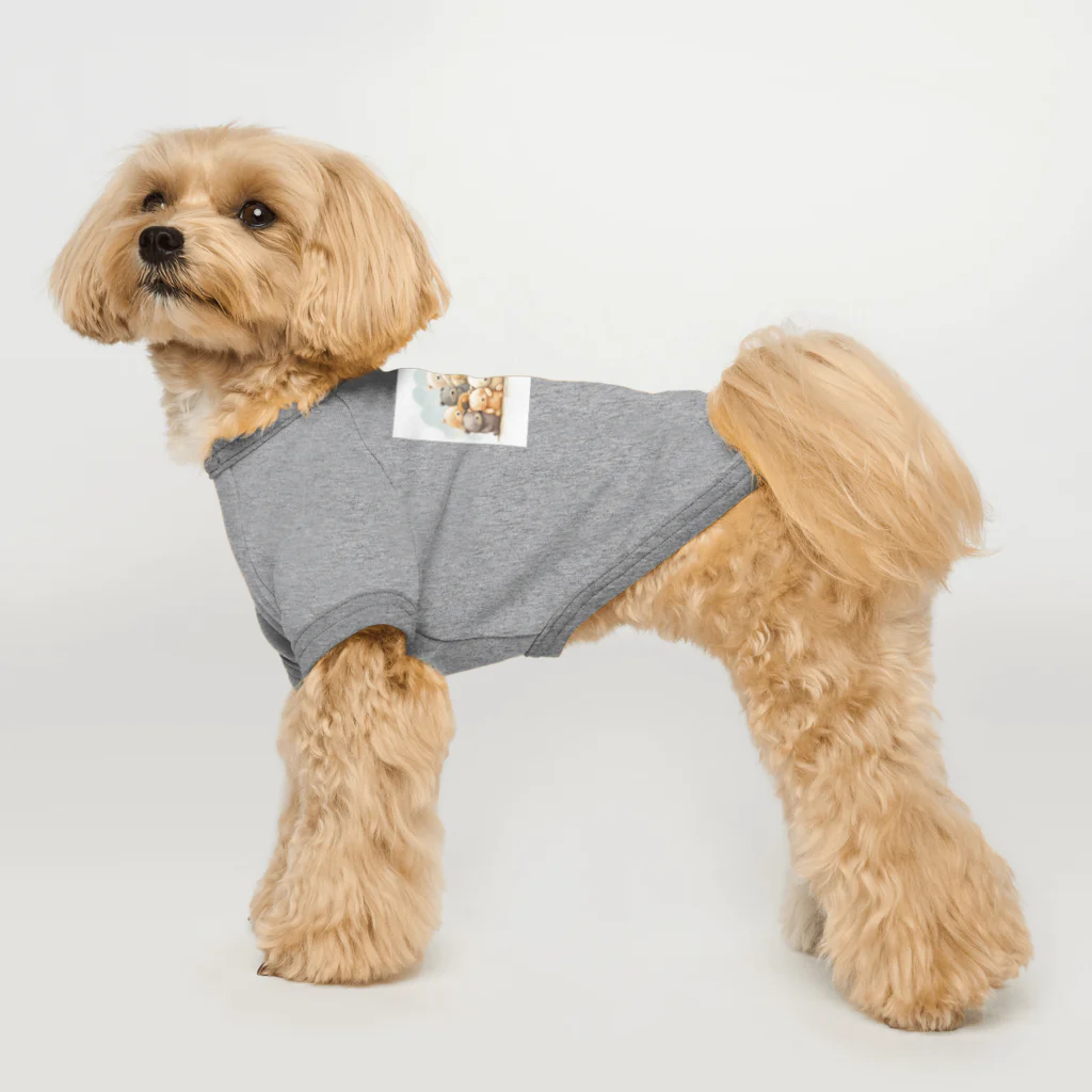 ロイの楽しいデザイン屋さんのぬいっとクマ Dog T-shirt