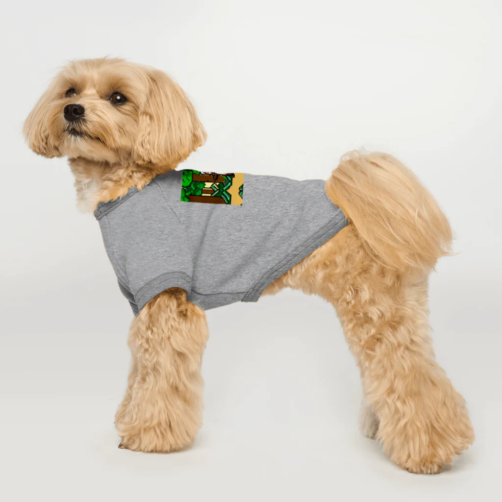 tinker_bellのぽんぽこタヌキのピクセルアドベンチャー Dog T-shirt