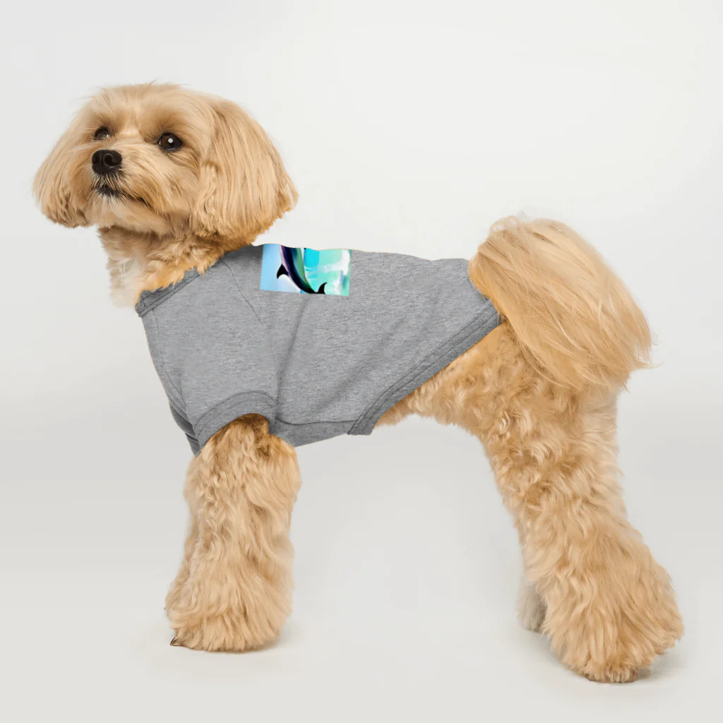 slowlife365のドルフィン Dog T-shirt