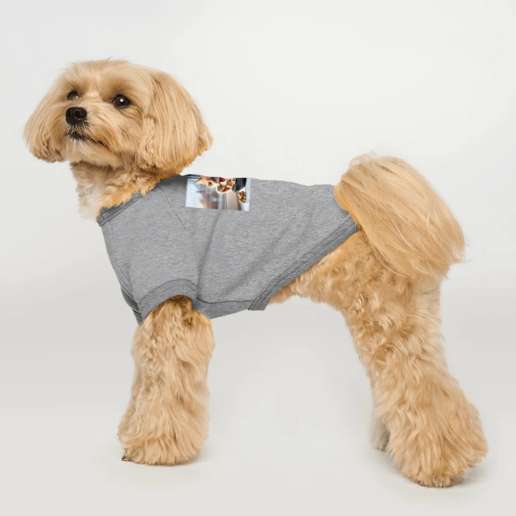 Shiba_IncのBones & Cats（骨 & 猫） Dog T-shirt