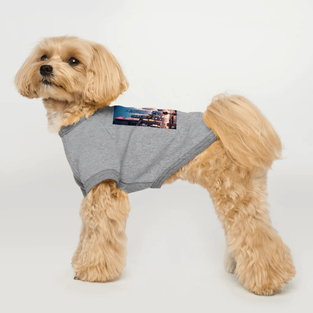 AI職人👨‍🏭のAI「ディストピアに希望の光」 Dog T-shirt