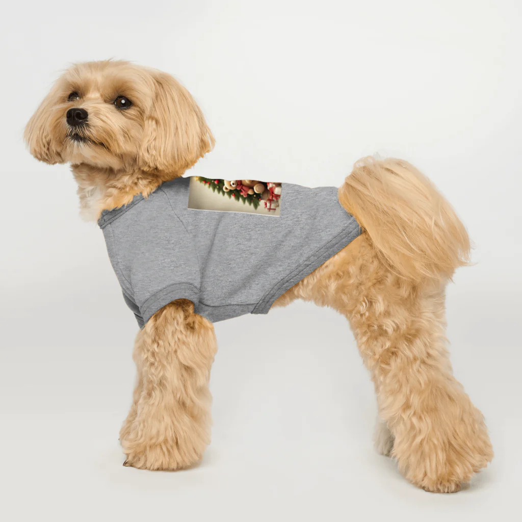 규리shopのクリスマス テディーベアの思い出 Dog T-shirt