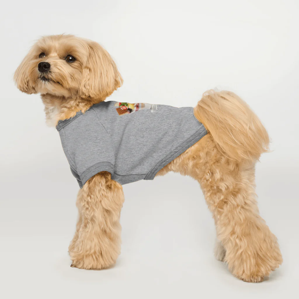 CHIKUSHOのパフェシャツ Dog T-shirt